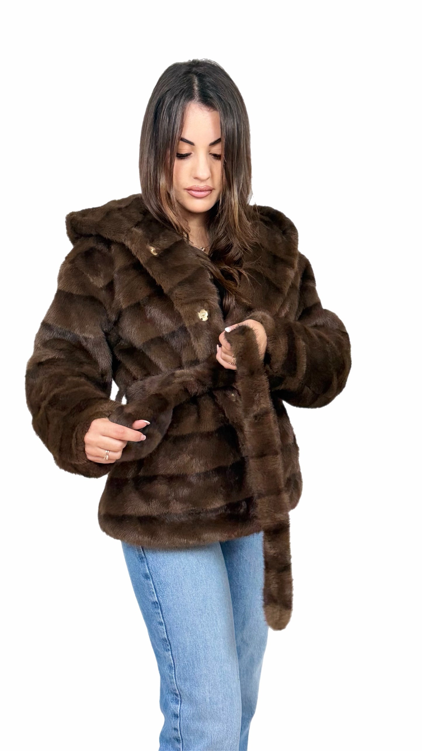 Pelliccia - Marrone - Donna