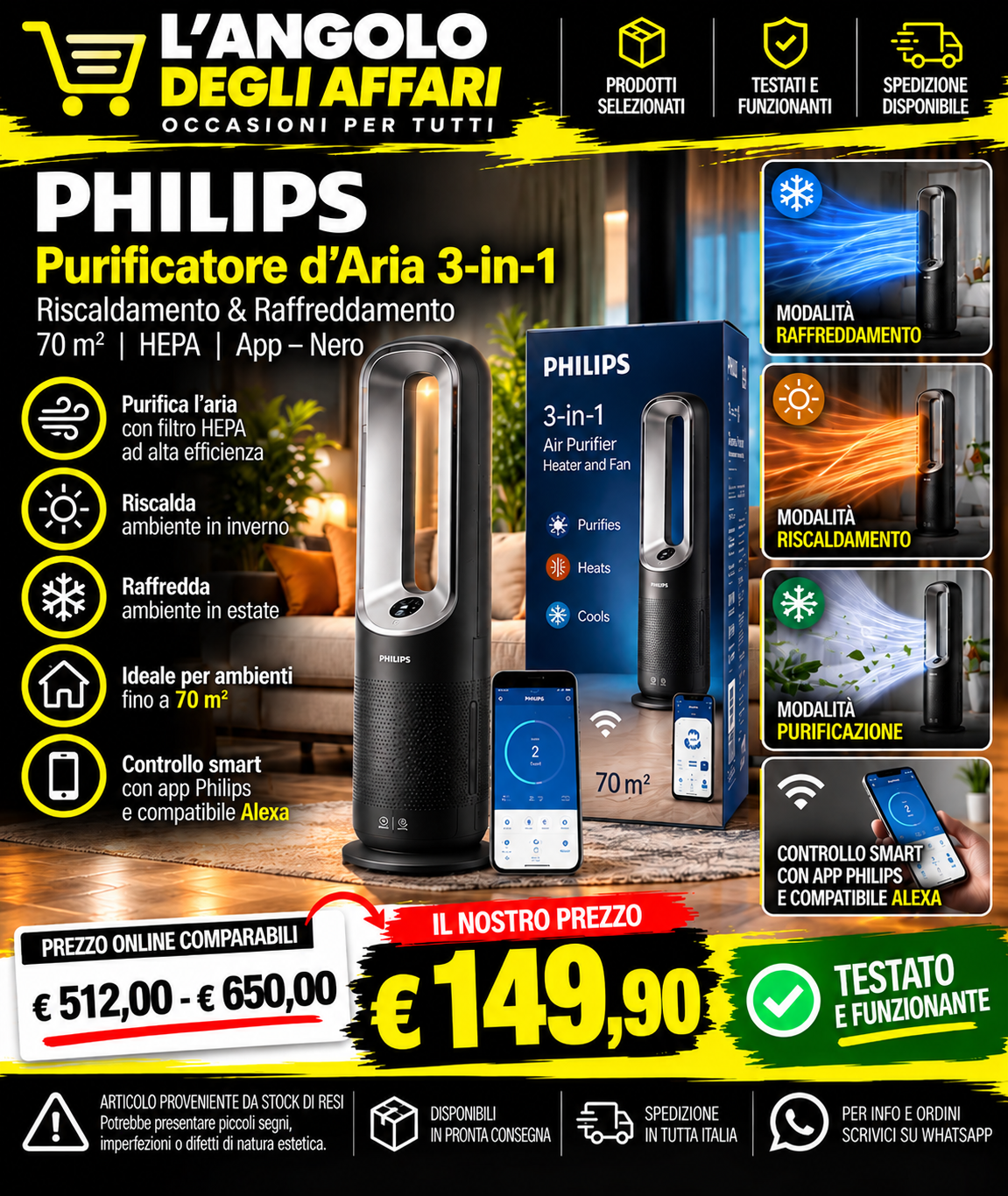 Philips purificatore