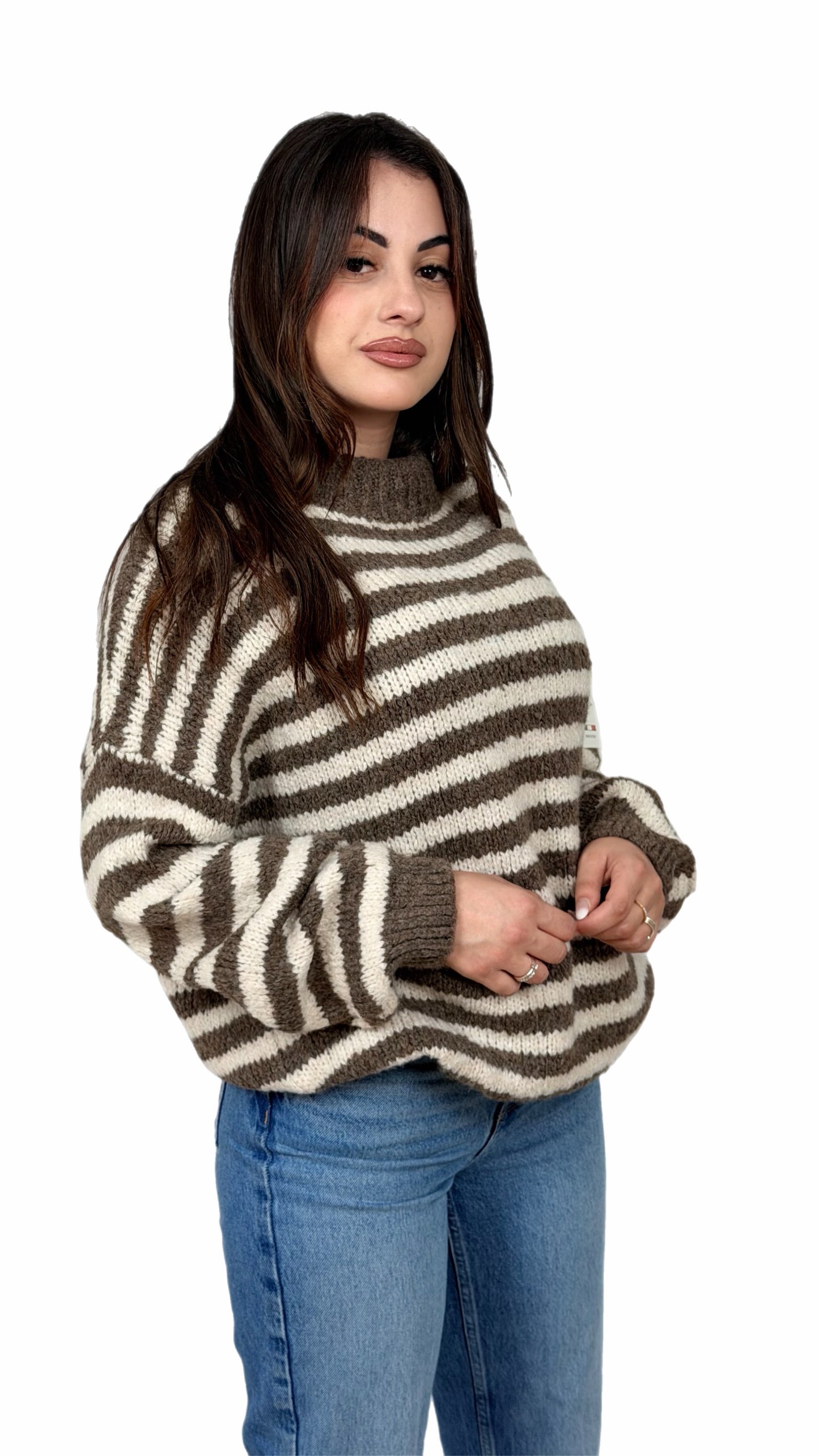 Maglione a righe  - Donna