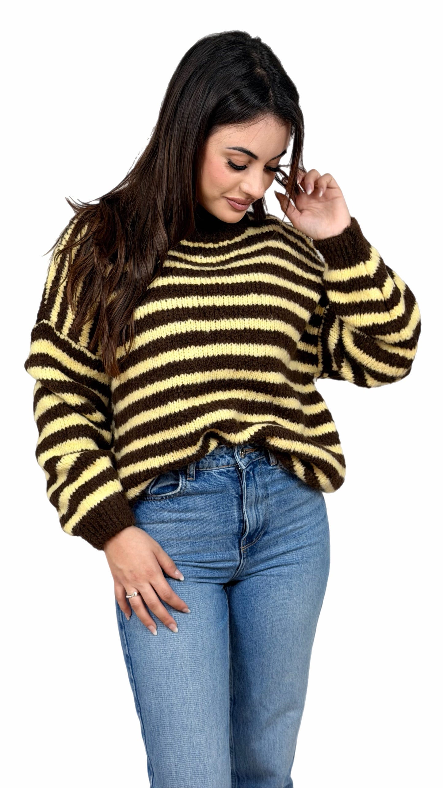 Maglione a righe  - Donna