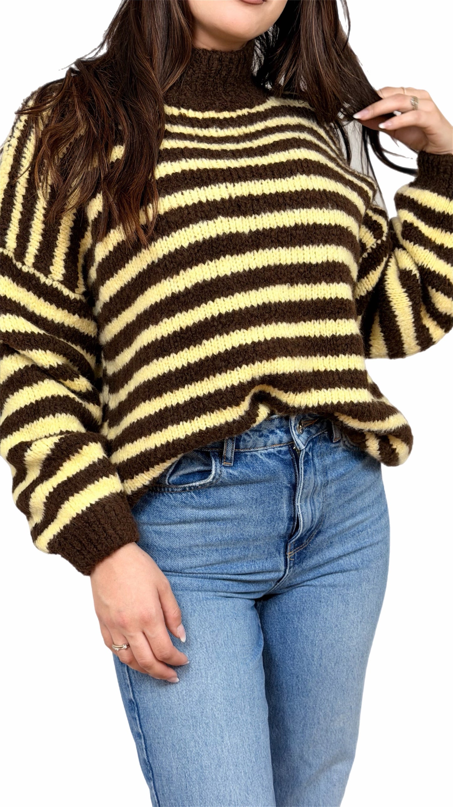 Maglione a righe  - Donna