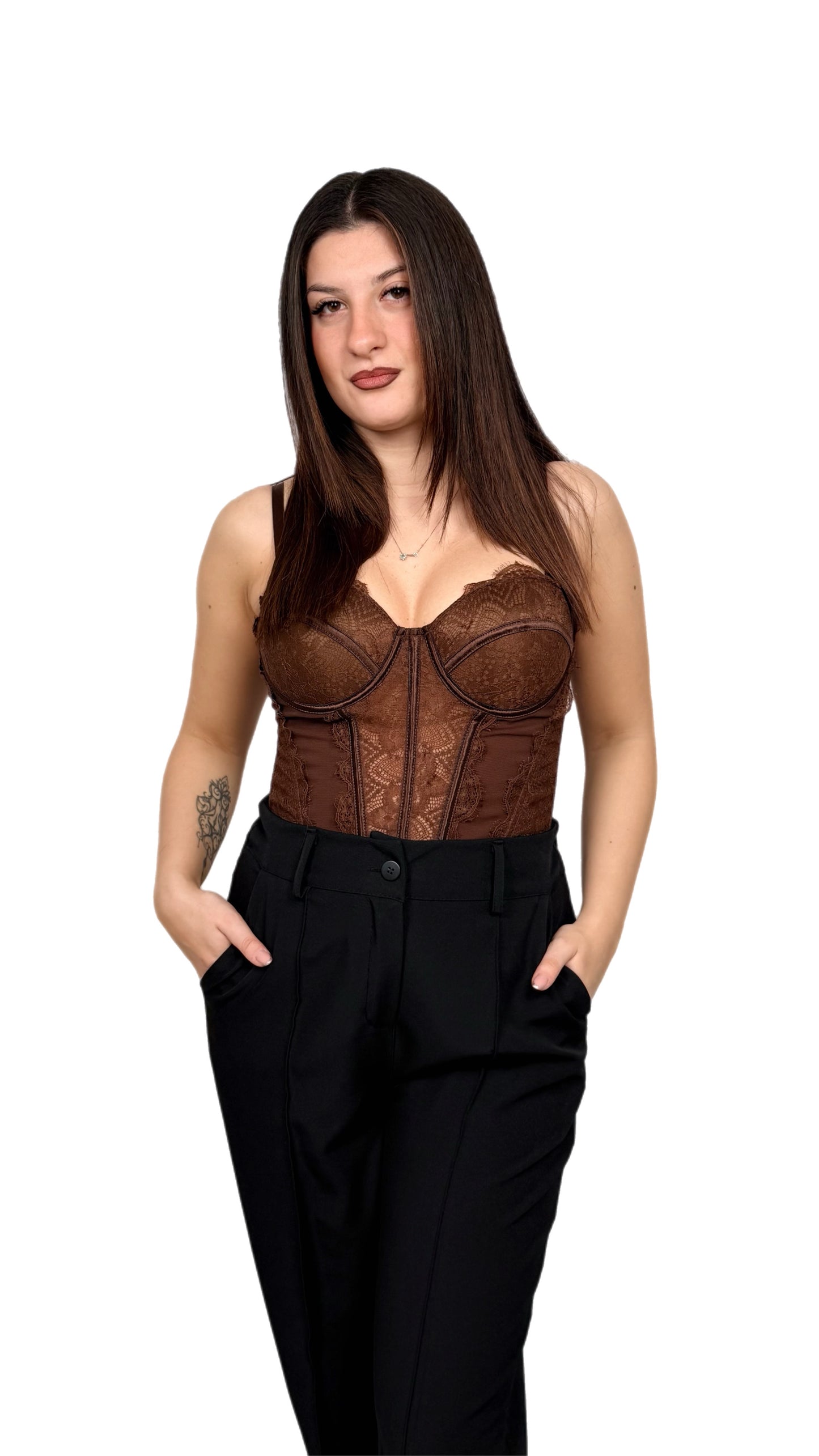 Corpetto in pizzo - Donna