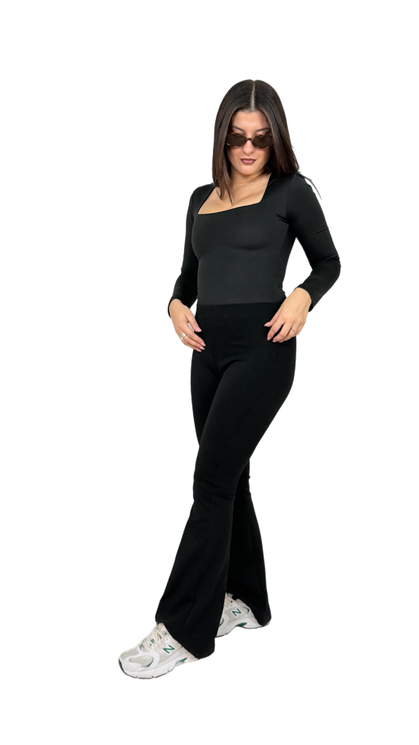 Pantalone Nero a Zampa – Donna