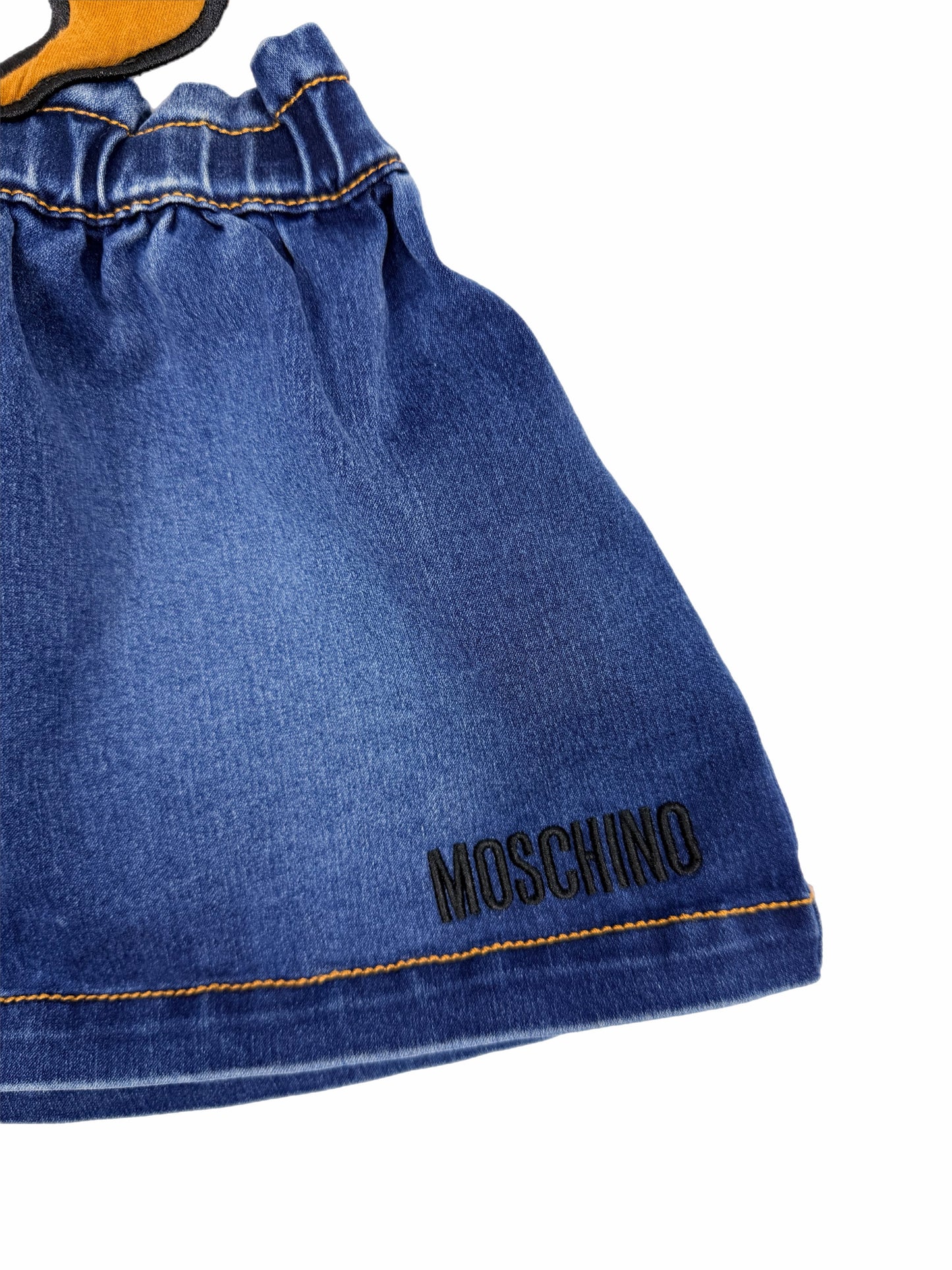 Moschino - Salopette in denim blu - 9/12 mesi